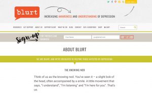 Blurt website words